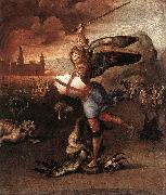 RAFFAELLO Sanzio St Michael and the Dragon sdr USA oil painting artist